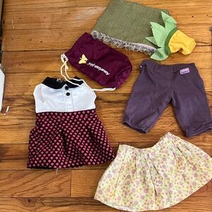 American Girl Doll Clothes Set - Pink, Purple, Green